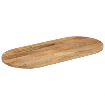 ARDEBO.de - Tischplatte 100x40x2,5 cm Oval Massivholz Mango