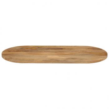 Tischplatte 100x40x2,5 cm Oval Massivholz Mango