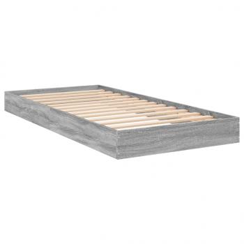 Bettgestell Grau Sonoma 90x200 cm Holzwerkstoff