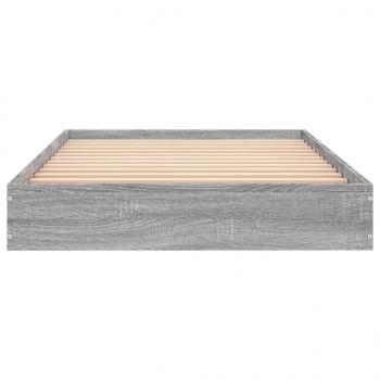 Bettgestell Grau Sonoma 75x190 cm Holzwerkstoff