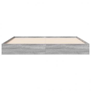 Bettgestell Grau Sonoma 120x190 cm Holzwerkstoff