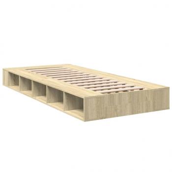 Bettgestell Sonoma-Eiche 100x200 cm Holzwerkstoff