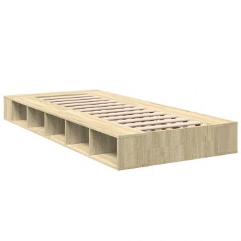 Bettgestell Sonoma-Eiche 90x200 cm Holzwerkstoff