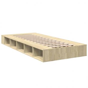 Bettgestell Sonoma-Eiche 75x190 cm Holzwerkstoff