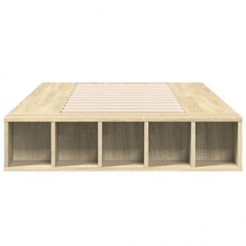 Bettgestell Sonoma-Eiche 75x190 cm Holzwerkstoff