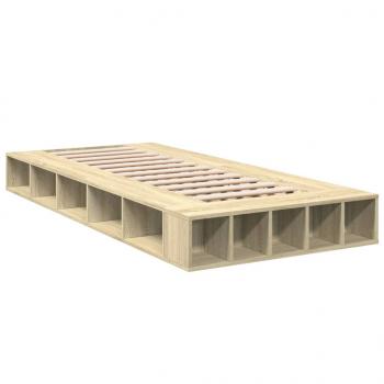 Bettgestell Sonoma-Eiche 75x190 cm Holzwerkstoff