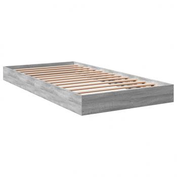 Bettgestell Grau Sonoma 90x190 cm Holzwerkstoff