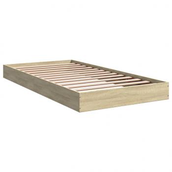 Bettgestell Sonoma-Eiche 100x200 cm Holzwerkstoff