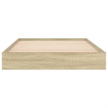 Bettgestell Sonoma-Eiche 90x190 cm Holzwerkstoff