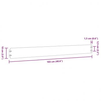 Rasenkanten 10 Stk. 10x103 cm Flexibel Cortenstahl