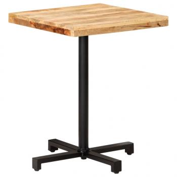 Bistrotisch Quadratisch 60x60x75 cm Raues Mangoholz 