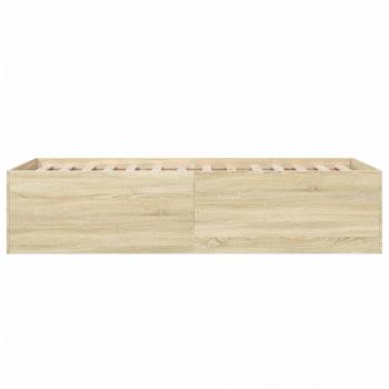 Bettgestell Sonoma-Eiche 75x190 cm Holzwerkstoff