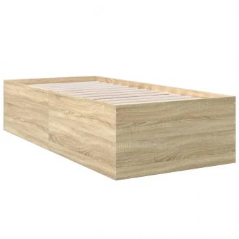 Bettgestell Sonoma-Eiche 75x190 cm Holzwerkstoff