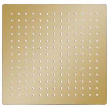 Regenbrause Edelstahl 25x25 cm Quadrat Golden