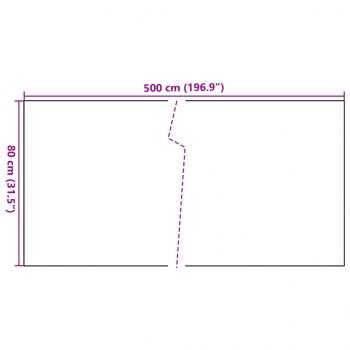 Balkon-Sichtschutz Anthrazit 500x80 cm Poly Rattan