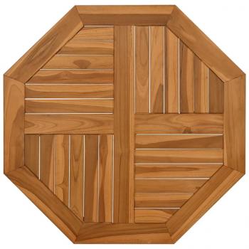 Tischplatte 70x70x2,5 cm Achteckig Massivholz Teak