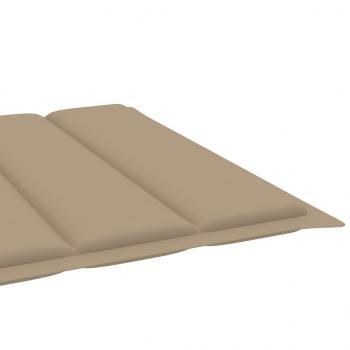 Sonnenliegen-Auflage Beige 200x60x3 cm Oxford-Gewebe