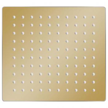 Regenbrause Edelstahl 20x20 cm Quadrat Golden