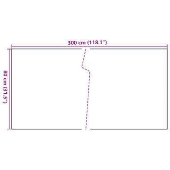 Balkon-Sichtschutz Anthrazit 300x80 cm Poly Rattan