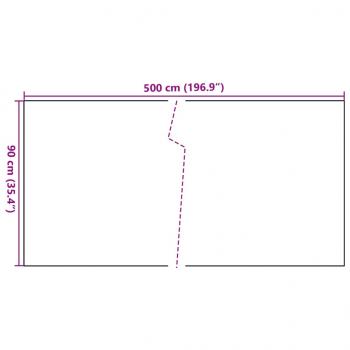 Balkon-Sichtschutz Anthrazit 500x90 cm Poly Rattan