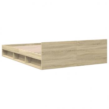 Bettgestell mit Schubladen Sonoma-Eiche 150x200cm Holzwerkstoff