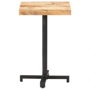 Bistrotisch Quadratisch 50x50x75 cm Raues Mangoholz 