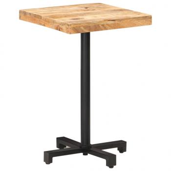 Bistrotisch Quadratisch 50x50x75 cm Raues Mangoholz 