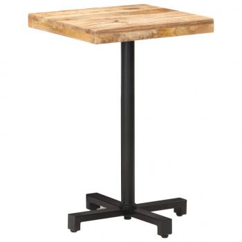 Bistrotisch Quadratisch 50x50x75 cm Raues Mangoholz 