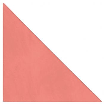 Wandpaneele 12 Stk. Rosa 30x30 cm Samt 0,54 m²