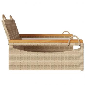 Hängesessel Beige 63x62x40 cm Poly Rattan