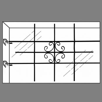 Fenstergitter 69x114 cm