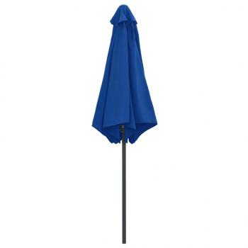 Sonnenschirm mit Aluminium-Mast 270 x 246 cm Azurblau