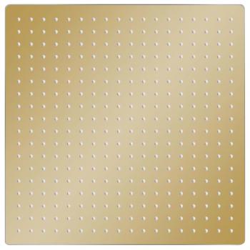 Regenbrause Edelstahl 50x50 cm Quadrat Golden