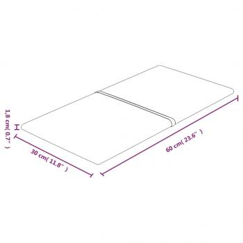 Wandpaneele 12 Stk. Gelb 60x30 cm Samt 2,16 m²