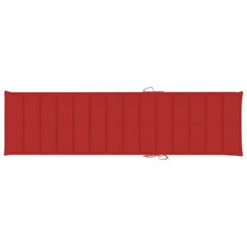 Sonnenliegen-Auflage Rot 200x50x3 cm Oxford-Gewebe