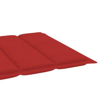 Sonnenliegen-Auflage Rot 200x50x3 cm Oxford-Gewebe