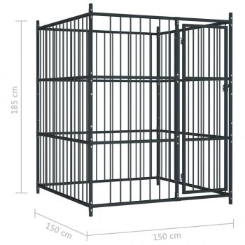 Outdoor-Hundezwinger 150 x 150 x 185 cm