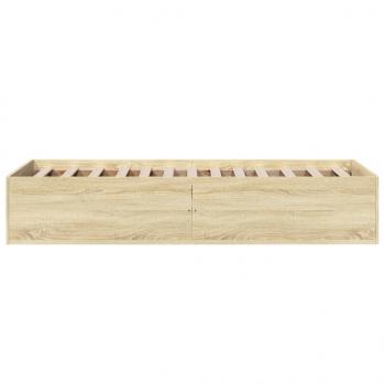 Bettgestell Sonoma-Eiche 90x200 cm Holzwerkstoff