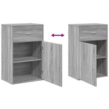 Beistellschrank Grau Sonoma 56,5x39x90 cm Holzwerkstoff