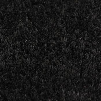 Fußmatte Schwarz 100x300 cm Kokosfaser Getuftet