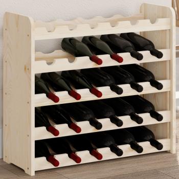 ARDEBO.de - Weinregal 67,5x25x60 cm Massivholz Kiefer