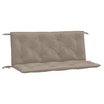 Gartenbank-Auflagen 2 Stk. Taupe 120x50x7 cm Oxford-Gewebe