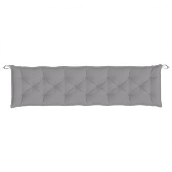 Gartenbank-Auflagen 2 Stk. Grau 200x50x7 cm Oxford-Gewebe