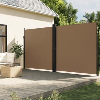 ARDEBO.de - Seitenmarkise Ausziehbar Taupe 200x1000 cm