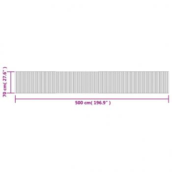 Teppich Rechteckig Braun 70x500 cm Bambus