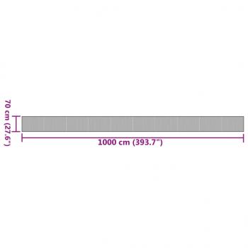 Teppich Rechteckig Hell Natur 70x1000 cm Bambus