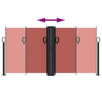 Seitenmarkise Ausziehbar Terrakottarot 120x600 cm