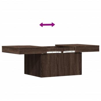 Couchtisch Braun Eichen-Optik 80x55x40 cm Holzwerkstoff