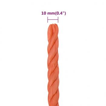 Arbeitsseil Orange 10 mm 25 m Polypropylen