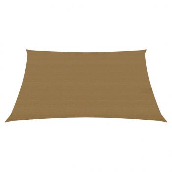 Sonnensegel 160 g/m² Taupe 4x4 m HDPE